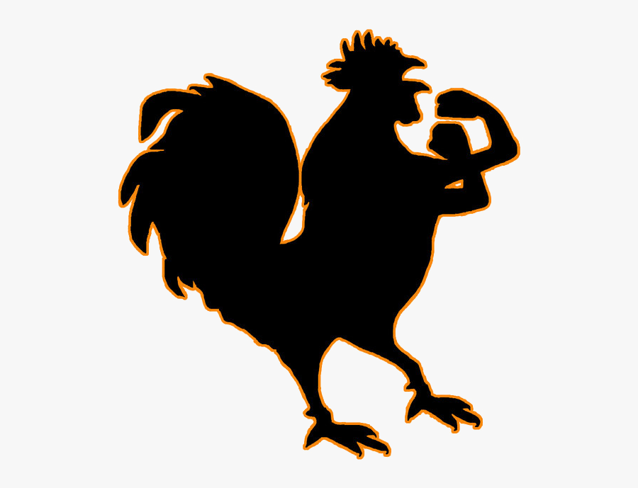 Rooster Down Tattoo - Chicken Rooster Tattoo Designs, Transparent Clipart