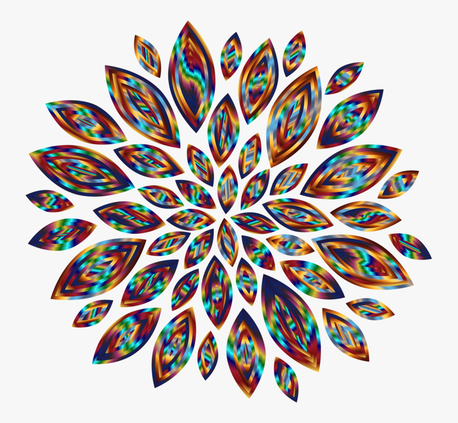 Flower,leaf,symmetry - Flower Silhouette Transparent Background, Transparent Clipart