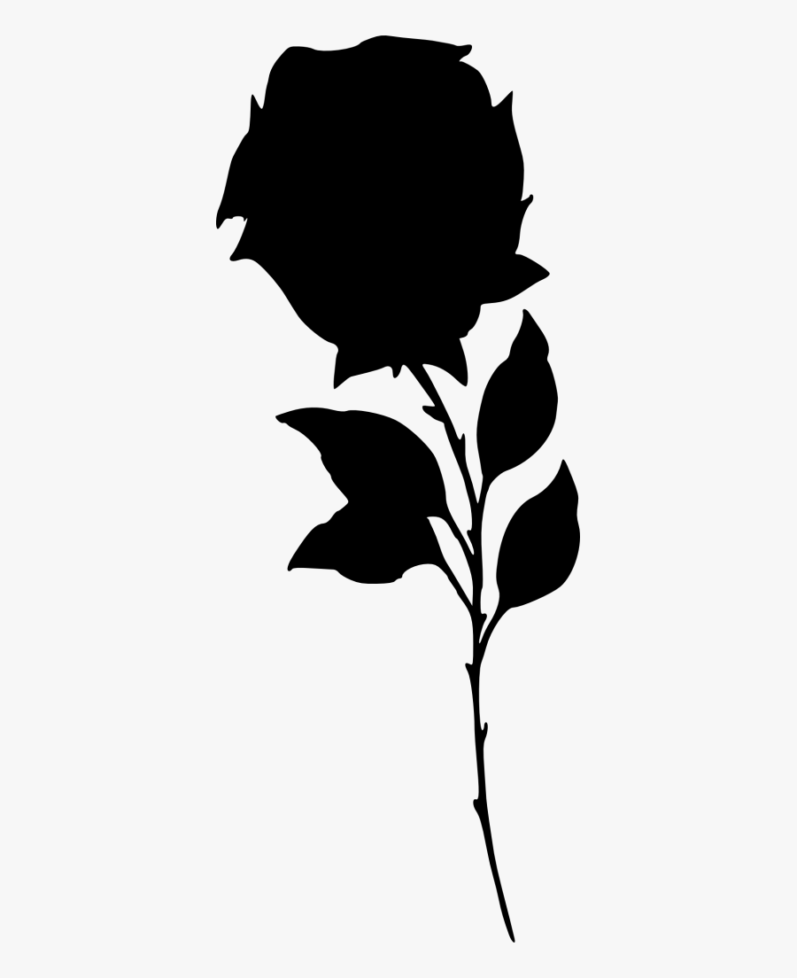 Transparent Transparent Background Flower Silhouette, Transparent Clipart