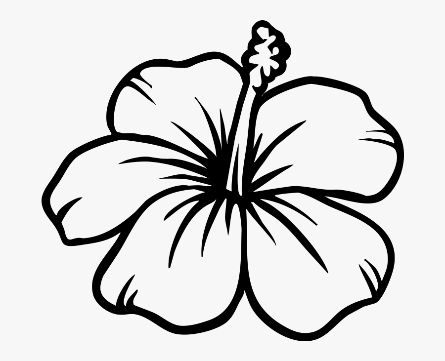 Transparent Flower Silhouette Png - Hibiscus Silhouette Png, Transparent Clipart