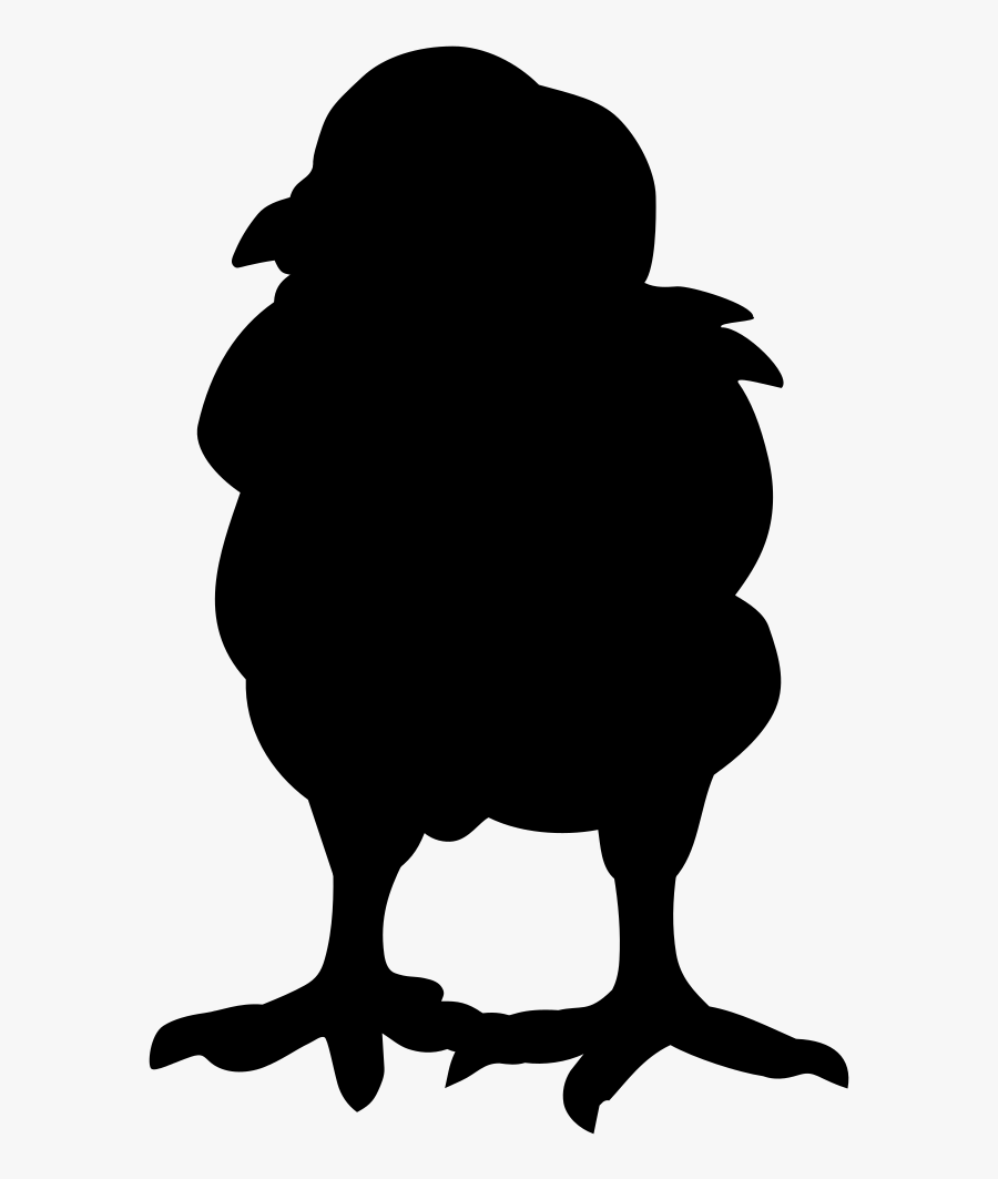 Clip Art Silhouette Beak Chicken As Food - Illustration, Transparent Clipart