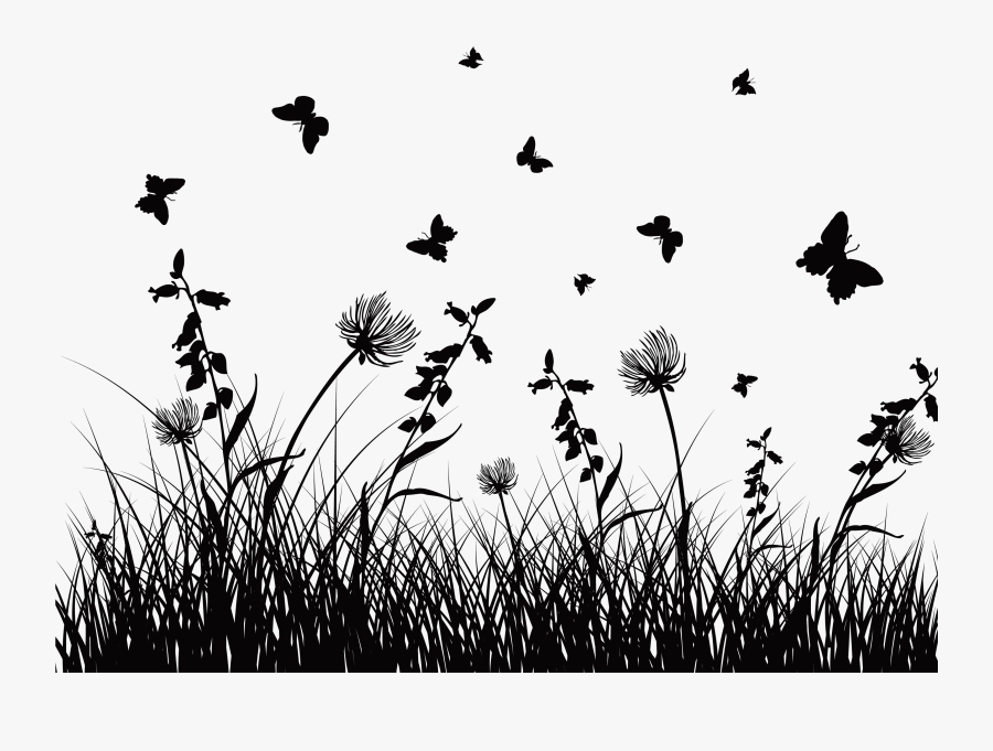 Silhouette Royalty-free Clip Art - Flower Silhouette Transparent Background, Transparent Clipart