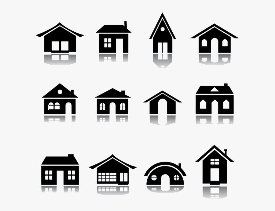 Free Vector Ornaments And Logos - House Icon, Transparent Clipart