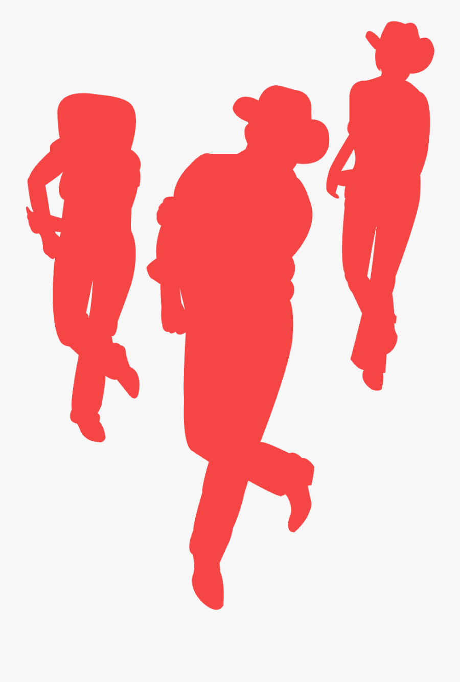 Line Dance Silhouette, Transparent Clipart