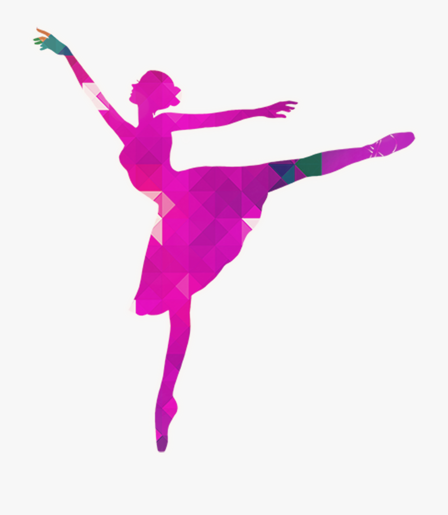 Ballet Dancer Silhouette - Ballet Dancer Silhouette Colorful, Transparent Clipart