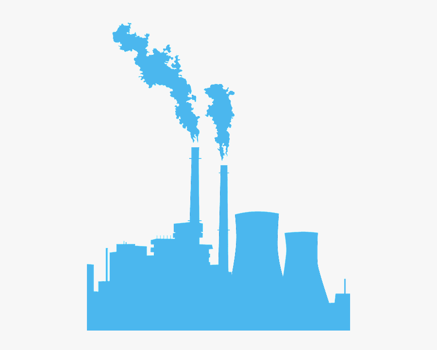 Silhouette Of Factory, Transparent Clipart