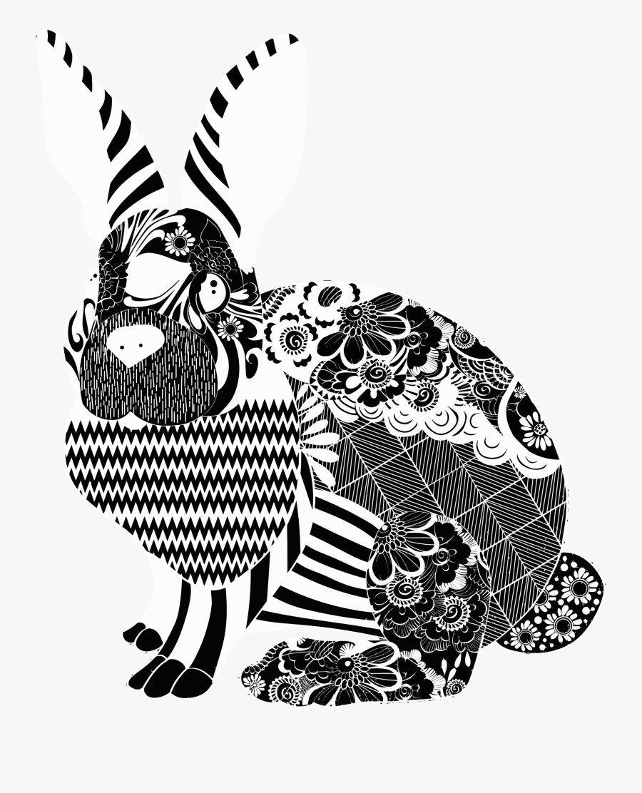Transparent Bunny Silhouette Png - Rabbit, Transparent Clipart