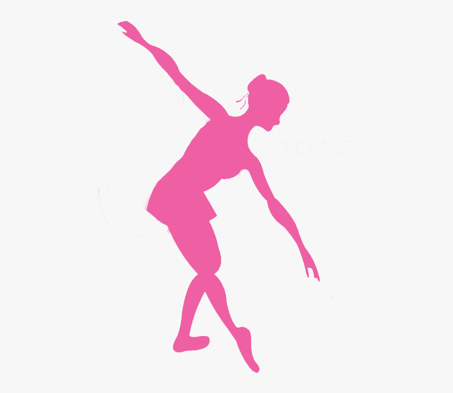 Transparent Pink Ballerina Clipart - Dancer Png Silhouette Pink, Transparent Clipart