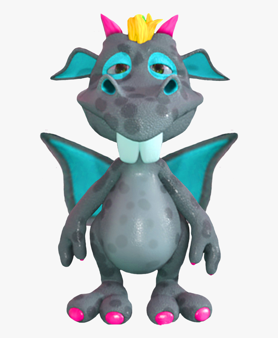 Cute Blue Cartoon Dragon - Cool Dragons, Transparent Clipart