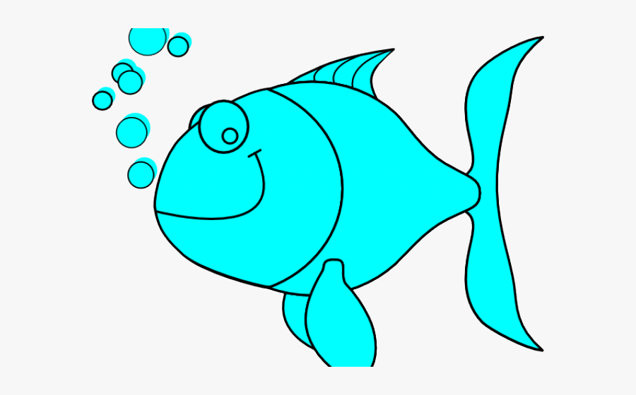 Blue Fish Clipart - 1 Fish Clip Art, Transparent Clipart