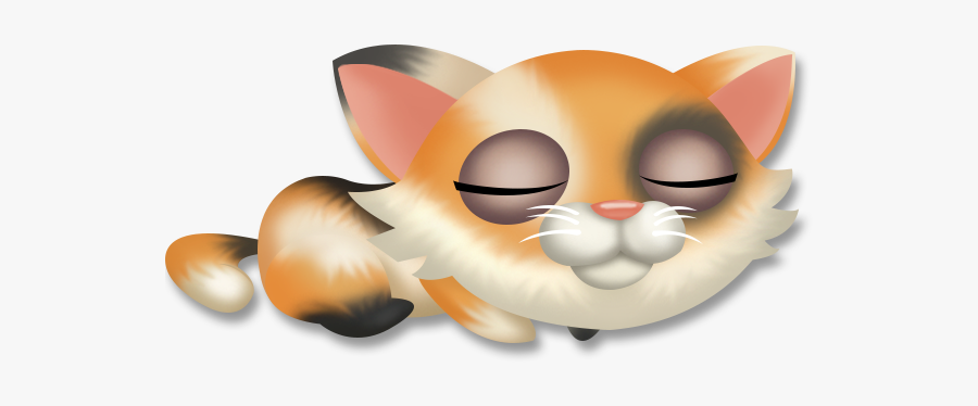 Calico Kittens Are Pet - Cat Grabs Treat, Transparent Clipart