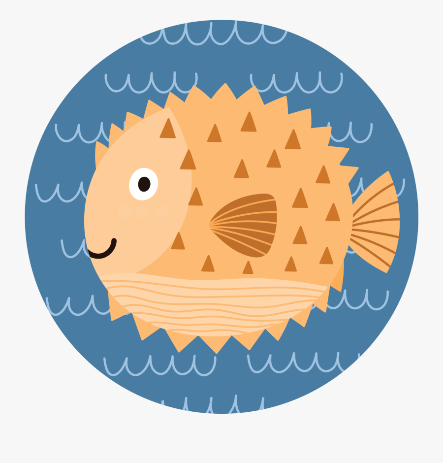 1083 Sea Cartoon - Cute Big Fish, Transparent Clipart