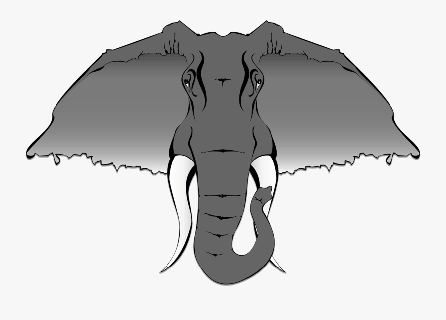 Clip Art Collection Of Free Drawing - African Elephant, Transparent Clipart