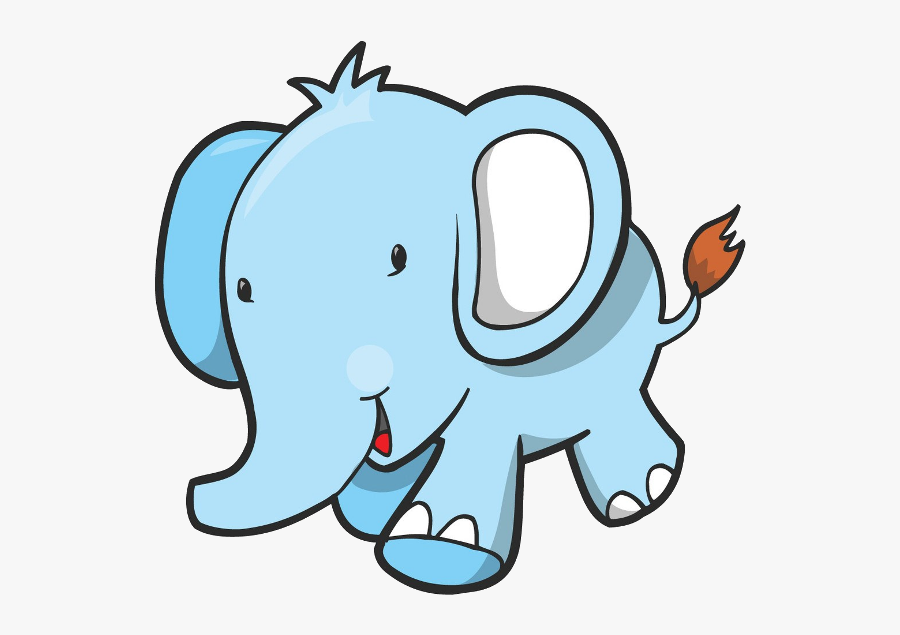 Baby Blue Elephants - Blue Elephant Png, Transparent Clipart