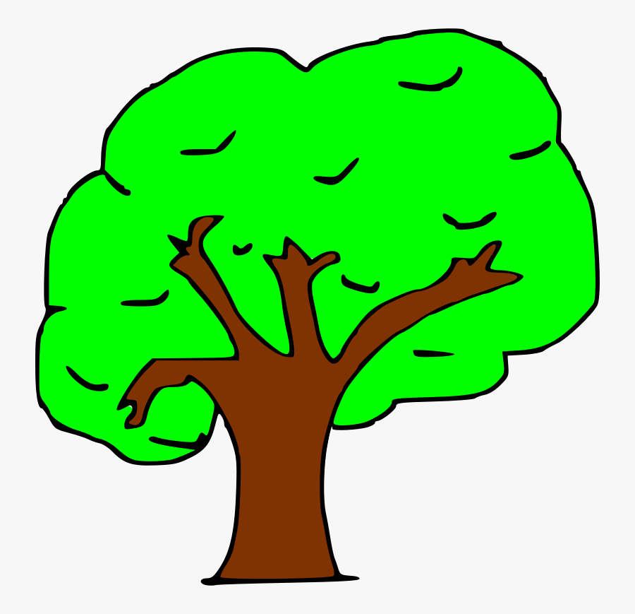 Comic Tree Svg Clip Arts - Arbol Clip Art, Transparent Clipart