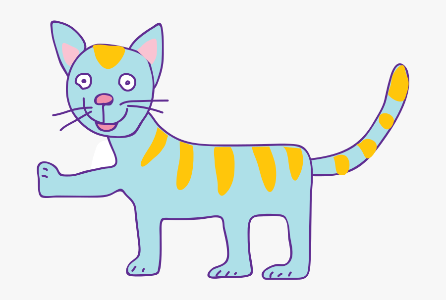 Cat - Cartoon, Transparent Clipart