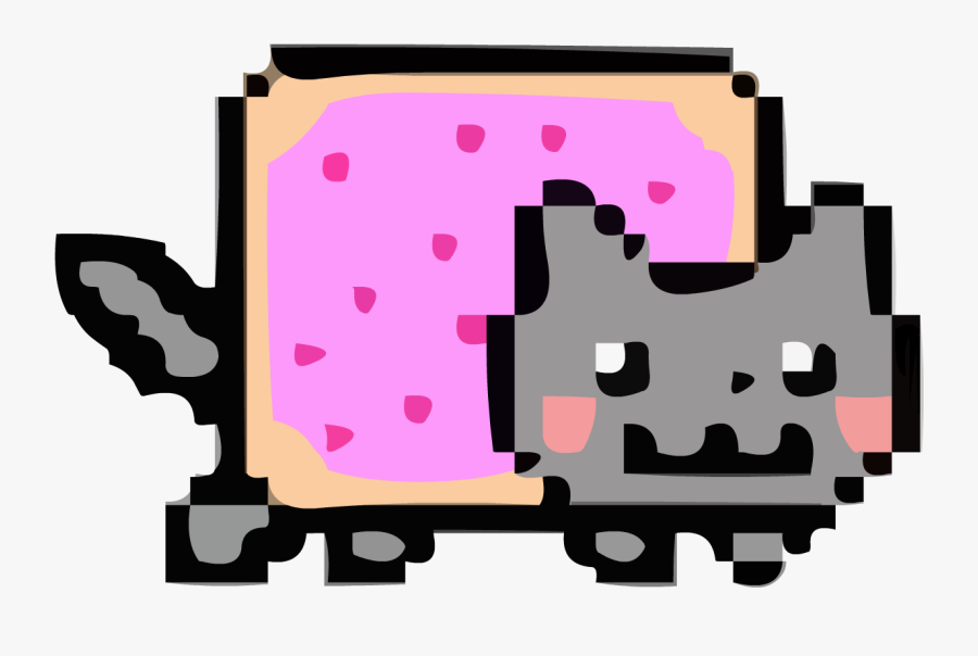 Nyan Cat Clipart Taco - Nyan Cat Na Białym Tle, Transparent Clipart