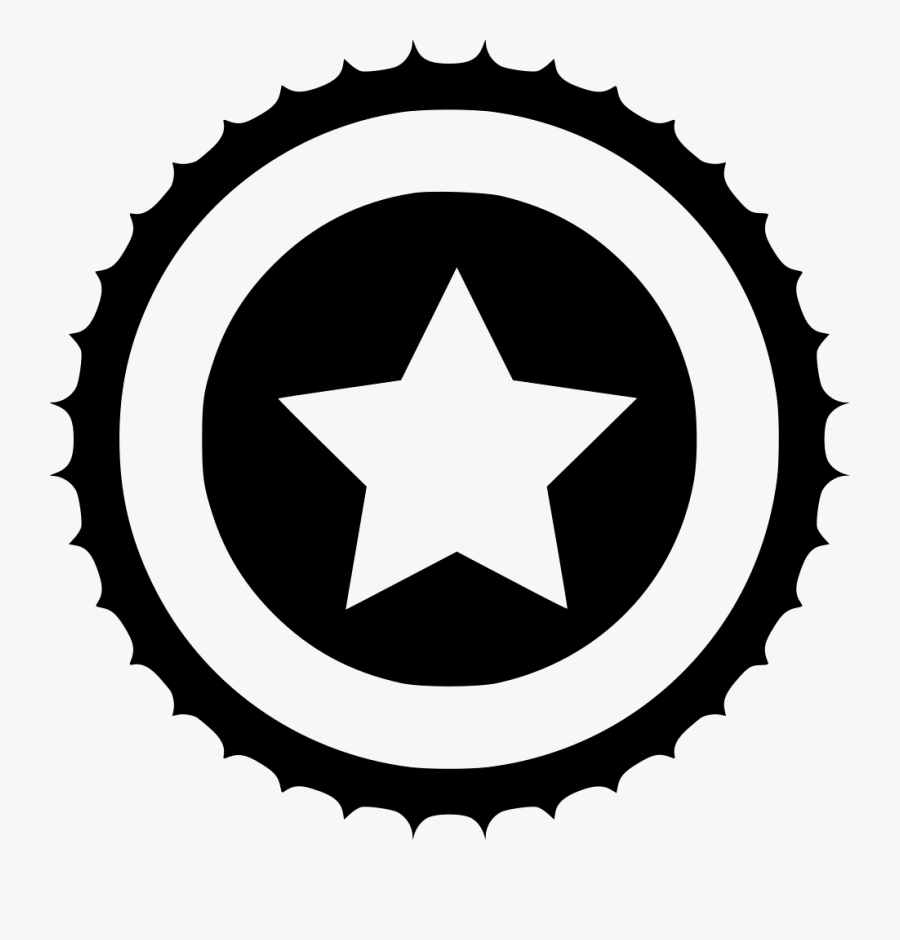 Celebrity Icon Png - White Captain America Logo Png, Transparent Clipart
