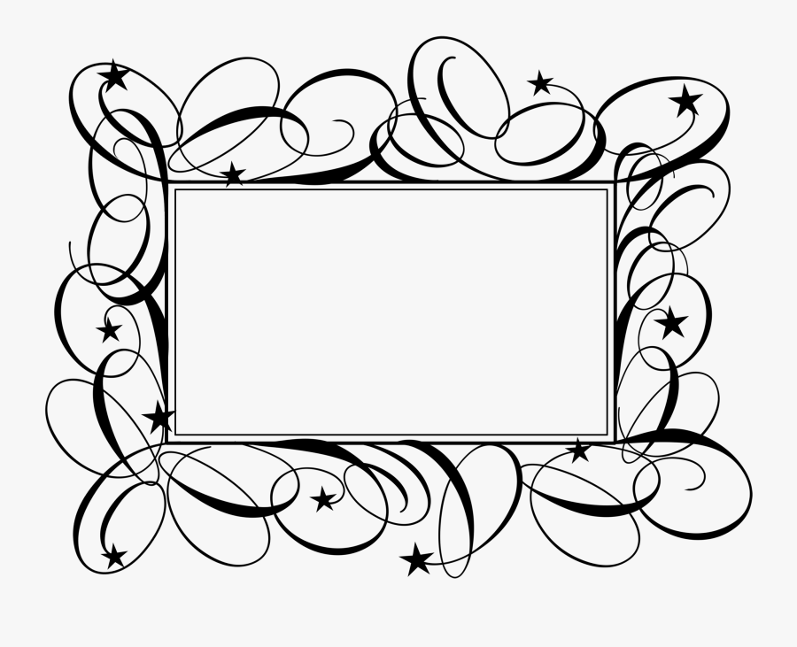 Image Freeuse Stencil Designs Celebrity Babies Rainbow - Swirl Frame, Transparent Clipart