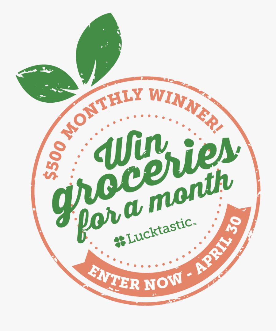 Lucktastic Win Groceries For A Month - Maraton De Montevideo 2014, Transparent Clipart