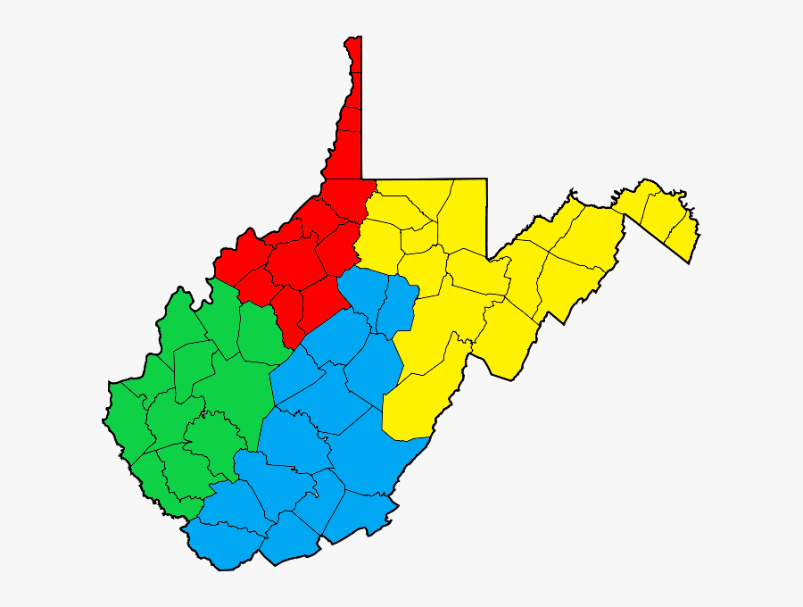 West Virginia Regions I Iv, Transparent Clipart