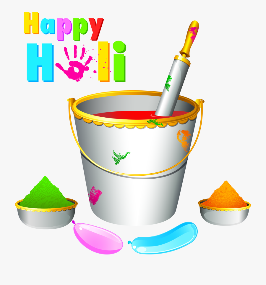 Happy Holi Png Text, Transparent Clipart