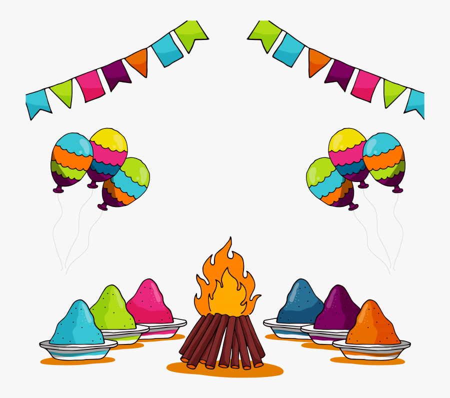 Holi, Transparent Clipart