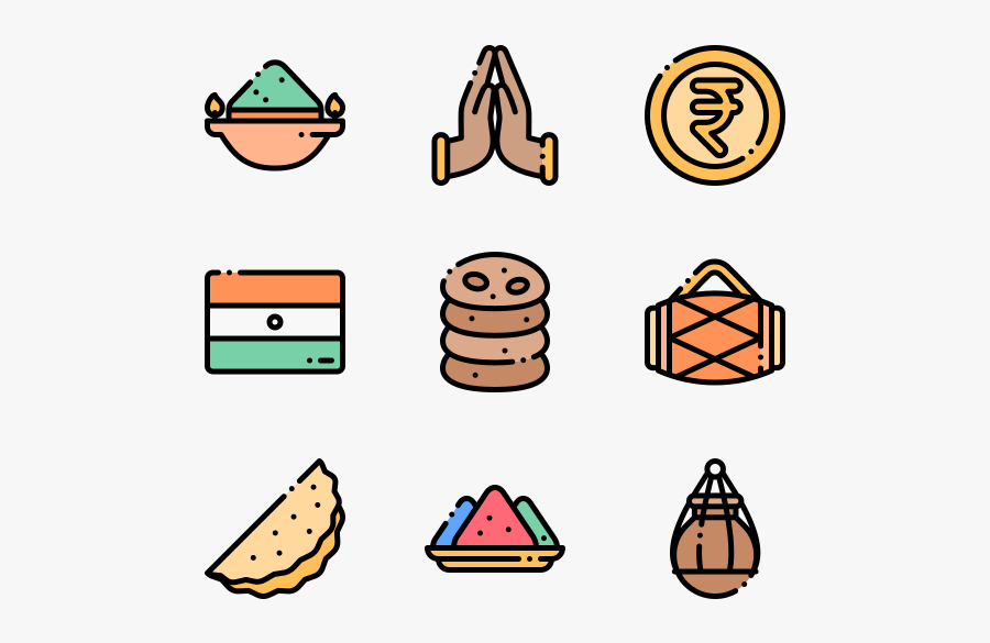 Holi - Cute Cleaning Icons, Transparent Clipart