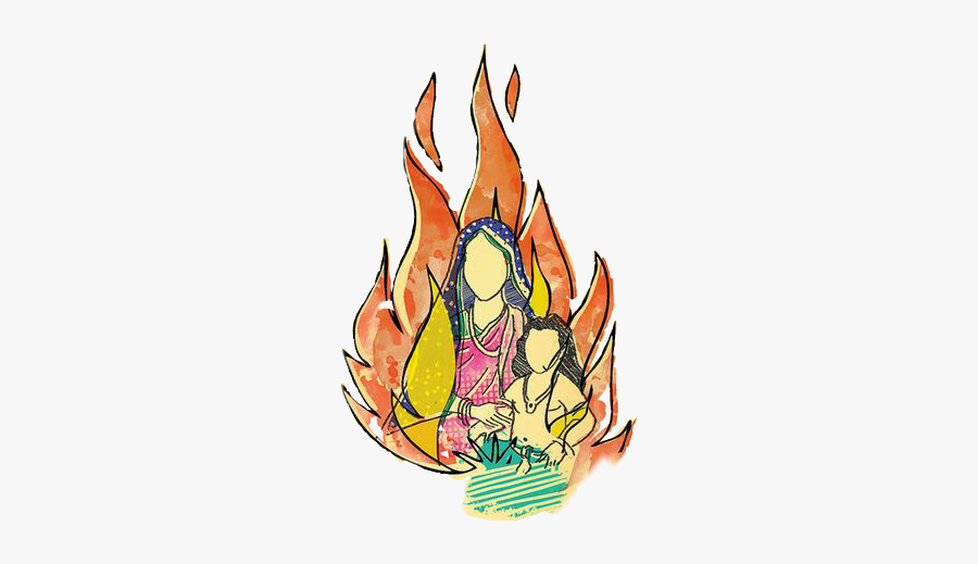 #holi - Easy Drawing Of Holi Ka Dahan, Transparent Clipart