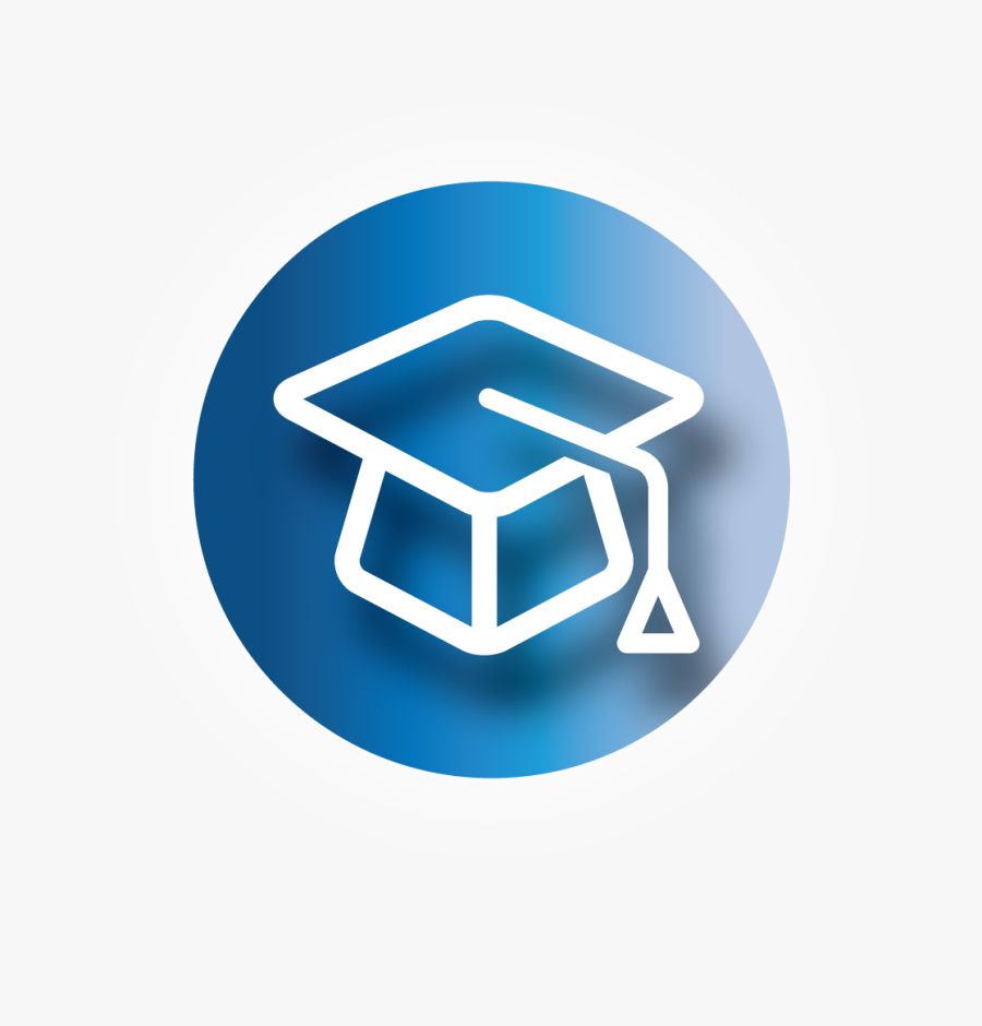 Transparent Blue Graduation Cap Png - Sign, Transparent Clipart