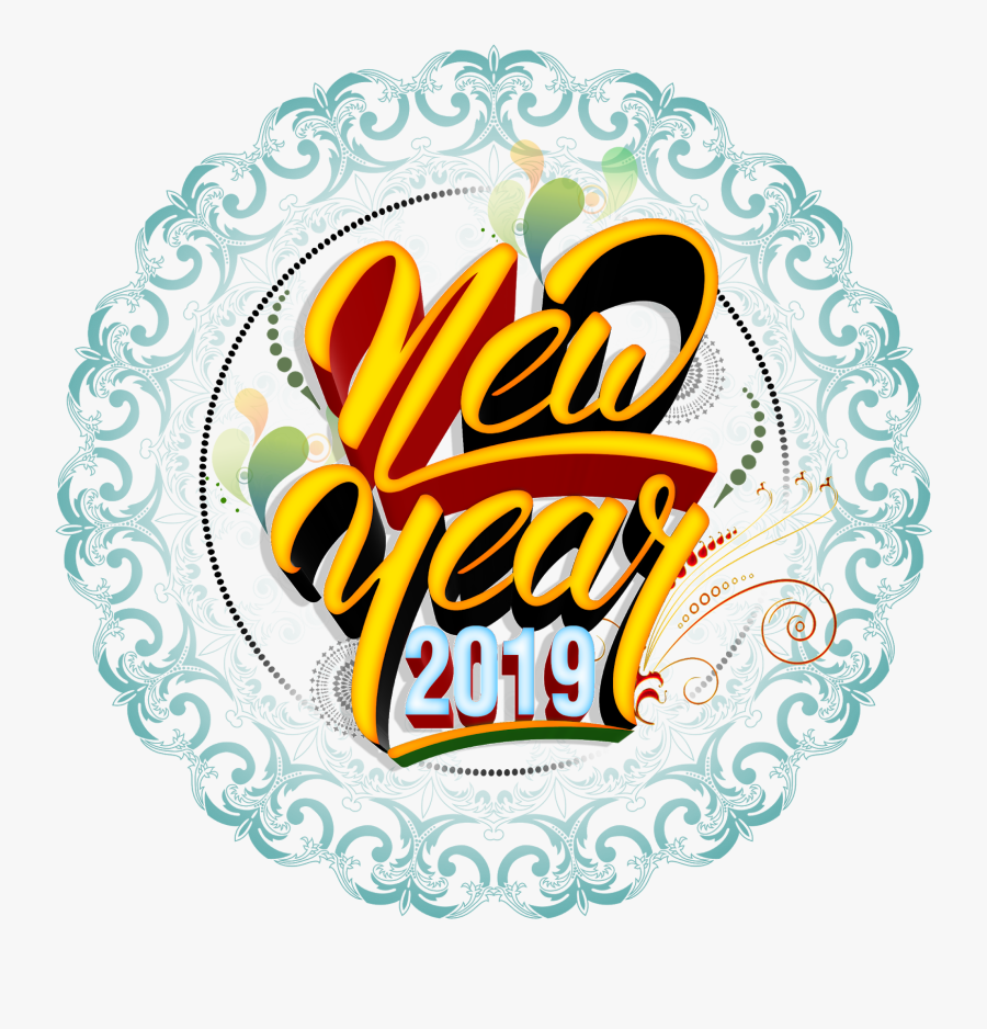 Happy New Year 2019 Hd Png Logo Free Downloads Naveengfx Vintage