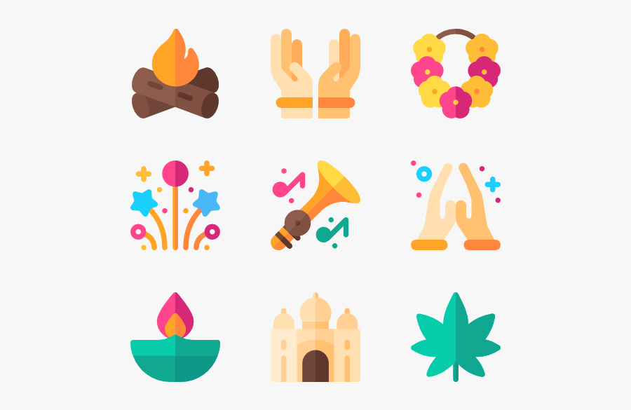 Holi, Transparent Clipart