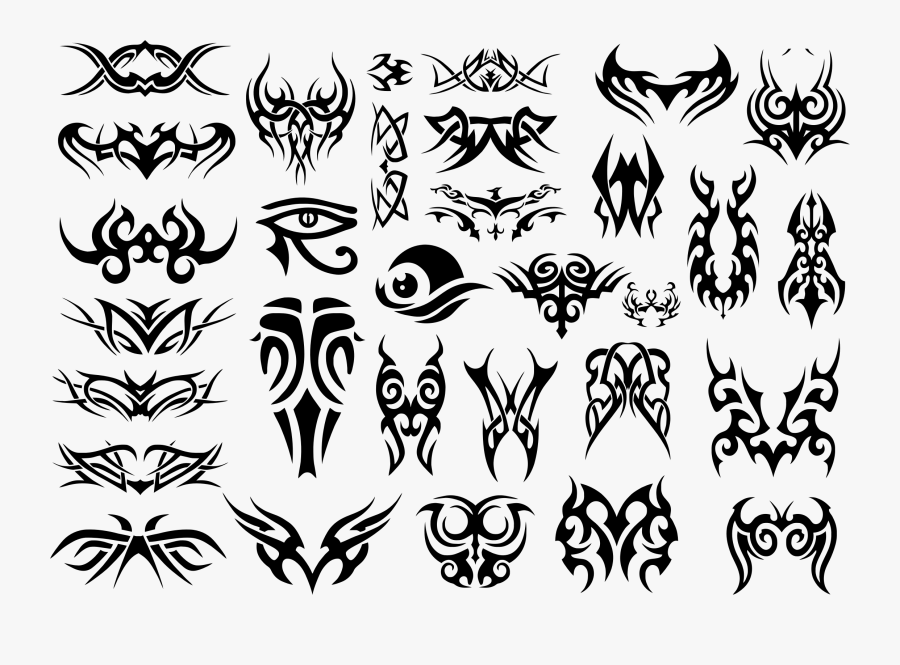 Tattoos Black Big Image - Tribal Tattoo Free Png, Transparent Clipart