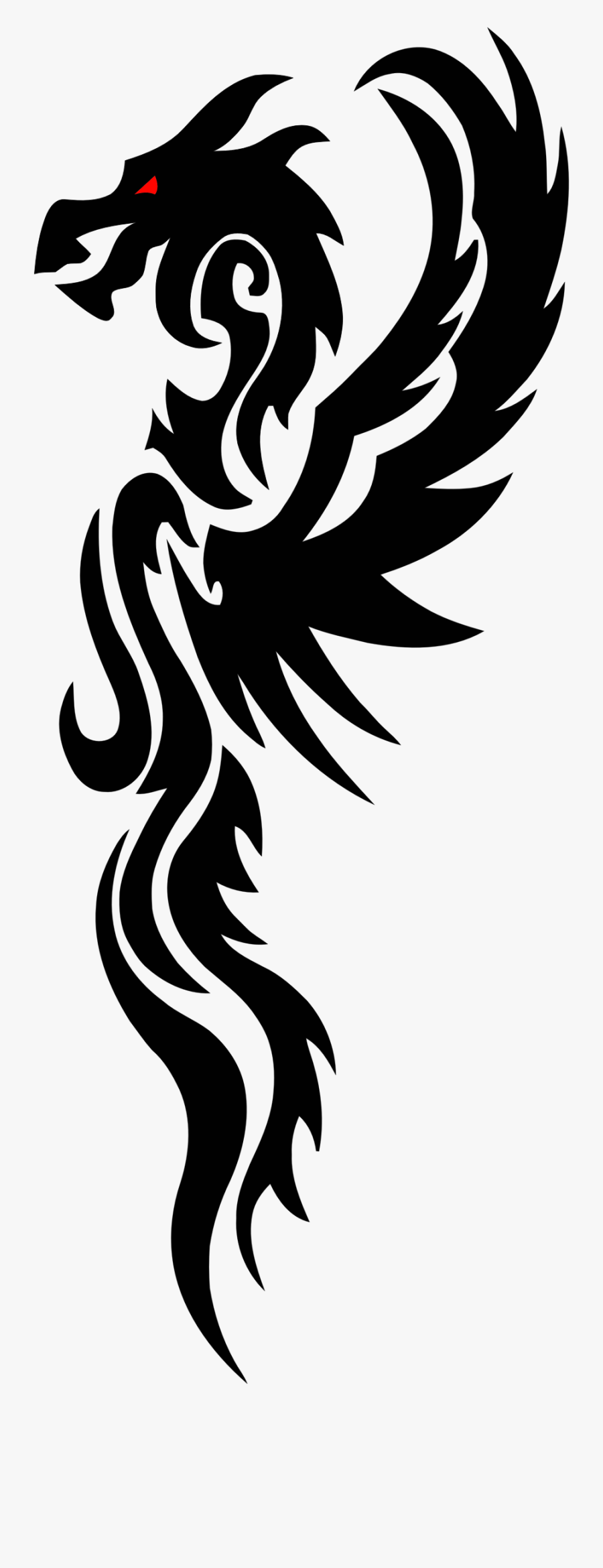 Dragon Big Image Png - Tattoo Designs, Transparent Clipart
