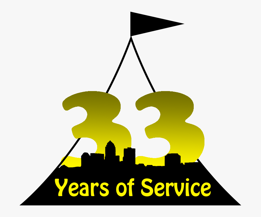 Big Ten Rentals Celebrates Its 33rd Anniversary - 33 Years Of Service, Transparent Clipart