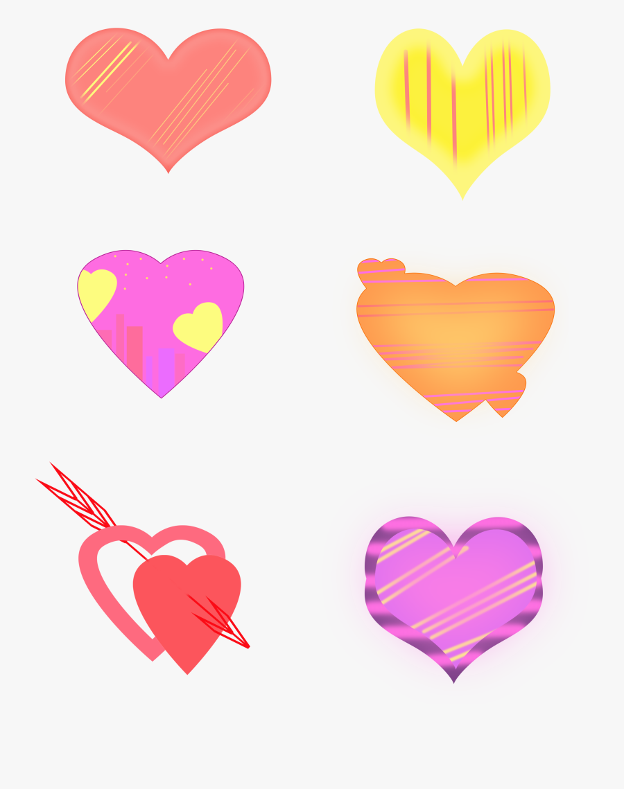 Download Love Romantic Red Arrow Png And Psd - Heart, Transparent Clipart