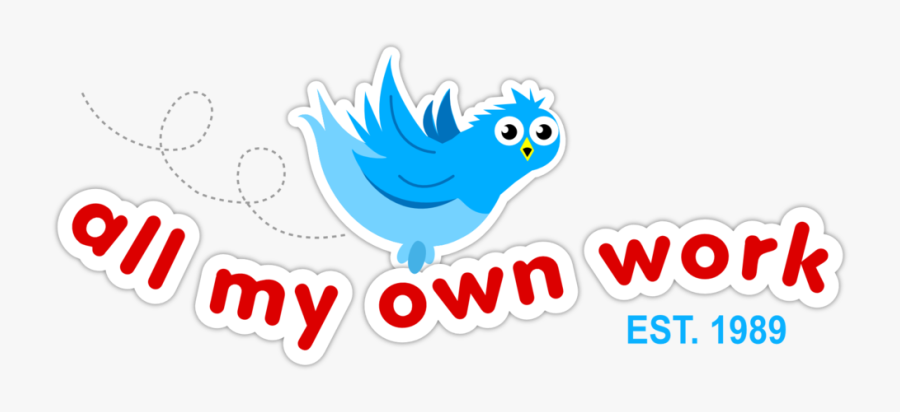 All My Own Work Logo Footer@2x - All My Own Work, Transparent Clipart