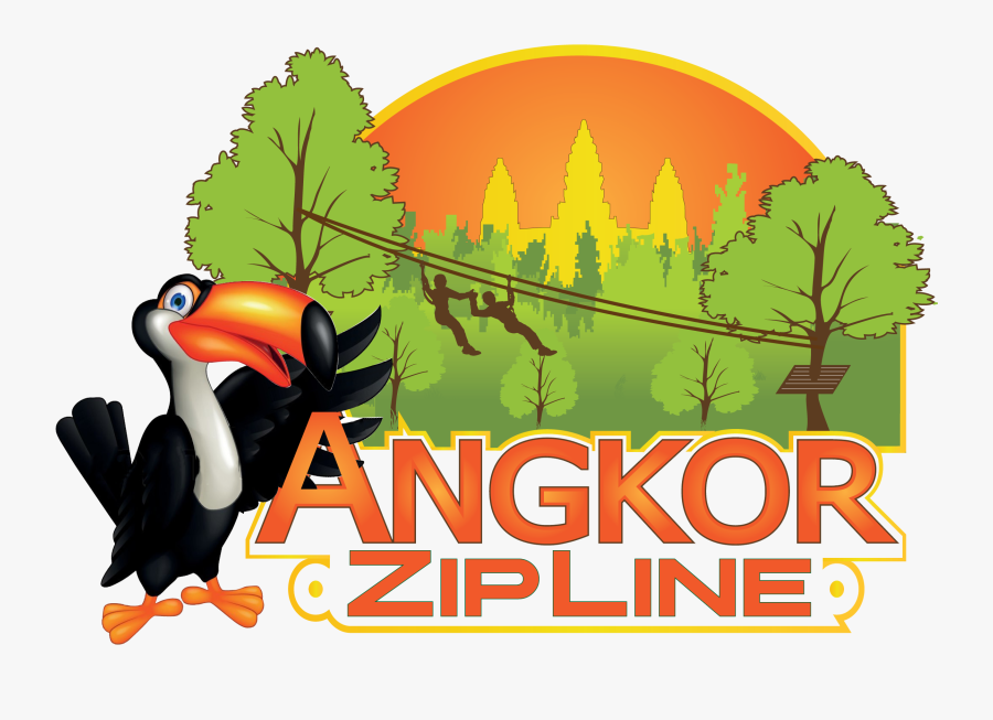 Angkor Zipline Logo, Transparent Clipart