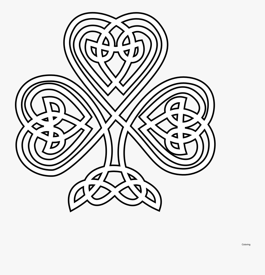 Celtic Line Drawing At - Irish Black And White, Transparent Clipart