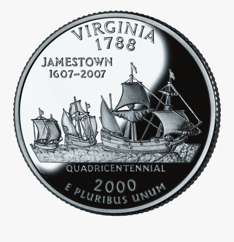 Virginia State Quarter, Transparent Clipart