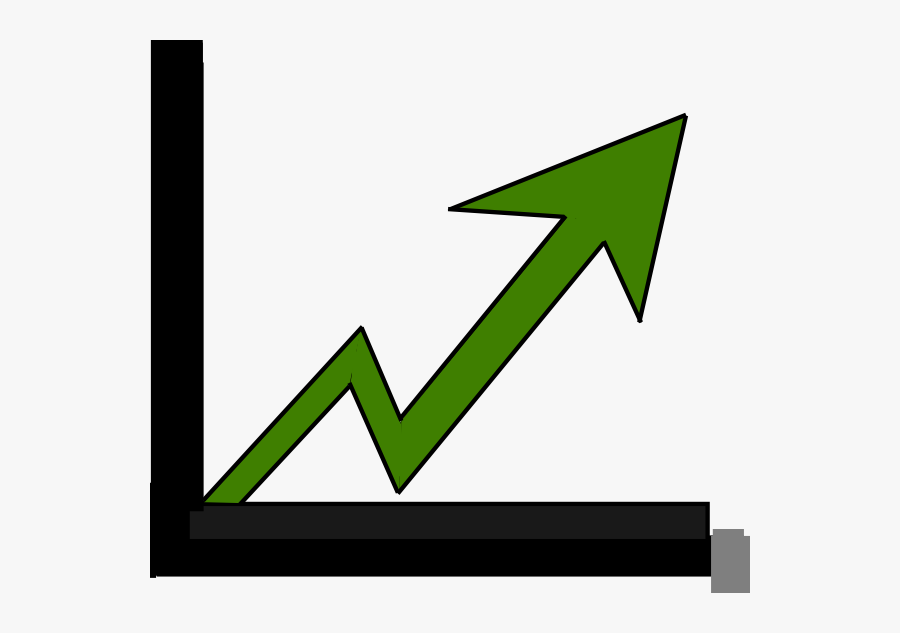 Green Profit Arrow Outline Svg Clip Arts - Profit Arrow, Transparent Clipart