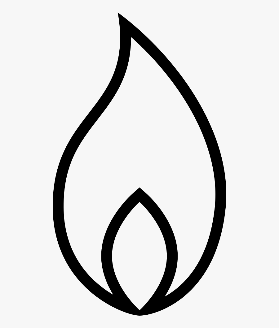 Fire Clip Outline, Transparent Clipart