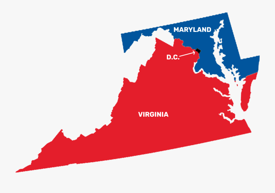 Patriotservicearea2017 - Virginia Electoral Map 2016, Transparent Clipart