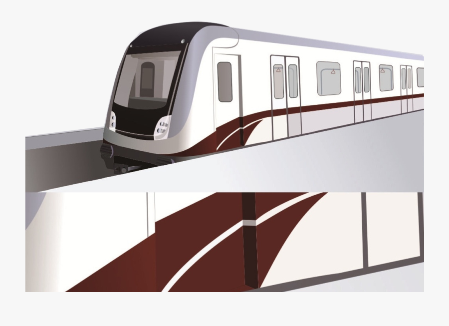 Transparent Train - Desenho De Metrô, Transparent Clipart