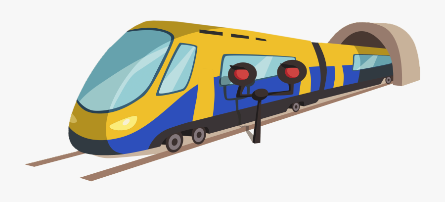 Ray Üzerinde Tren Çizimi, Transparent Clipart