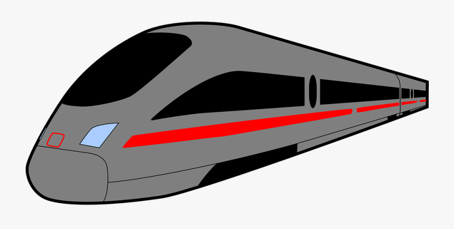 Subway Clipart Bullet Train - Hi Speed Train Cartoon, Transparent Clipart