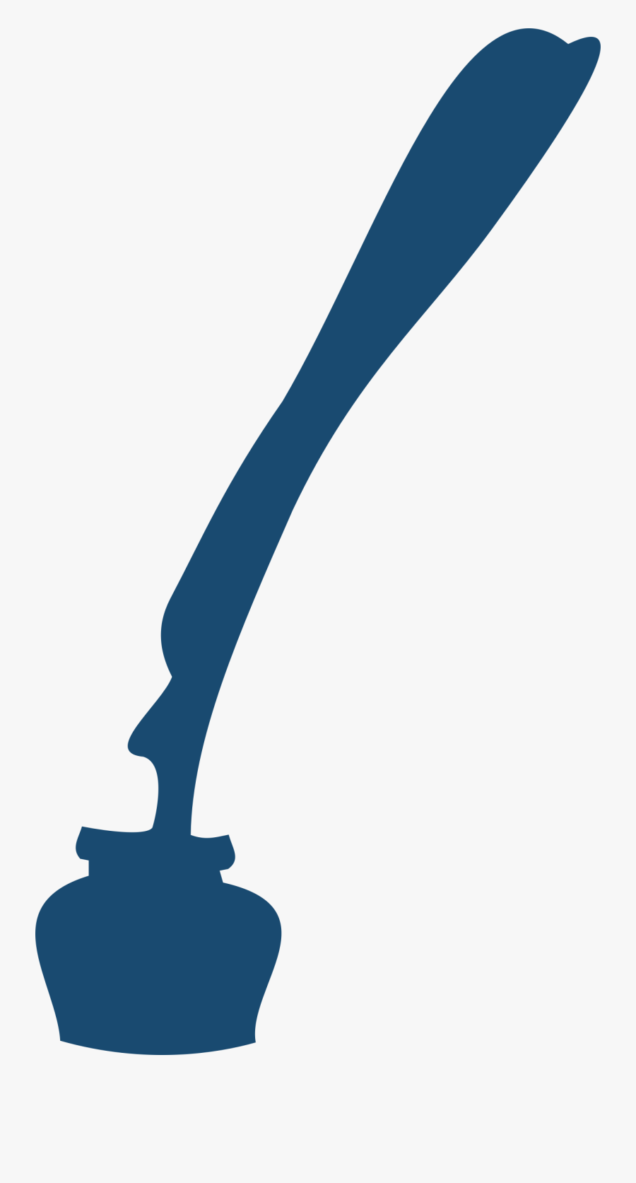 Inkwell With Quill - Quill, Transparent Clipart