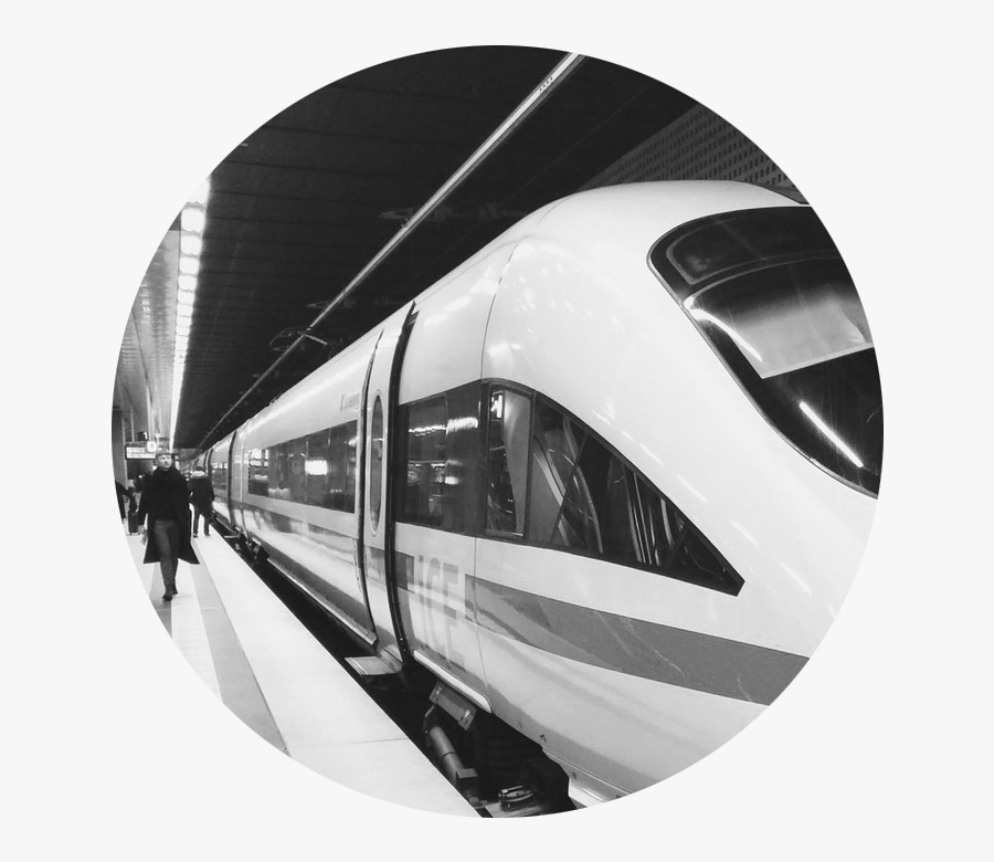 P&ie Bw - Train - Metro Trains In Rome, Transparent Clipart