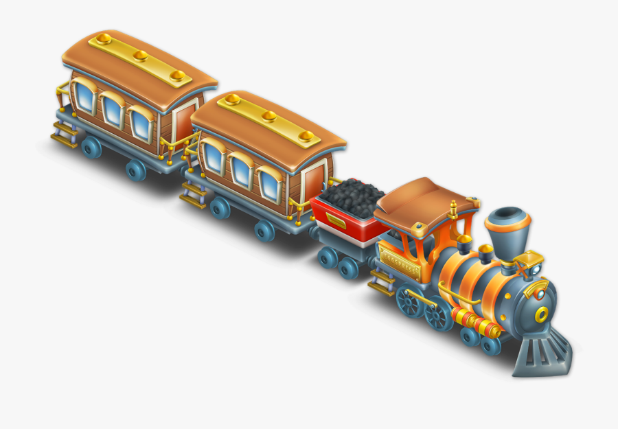 Eggspress Train Stage - Hay Day Train, Transparent Clipart