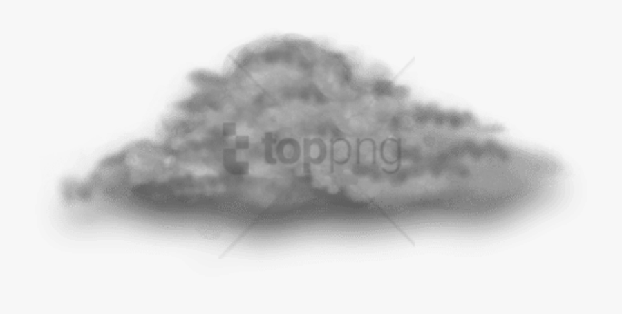 Transparent Clouds Clipart Black And White - Dark Clouds Transparent Background, Transparent Clipart